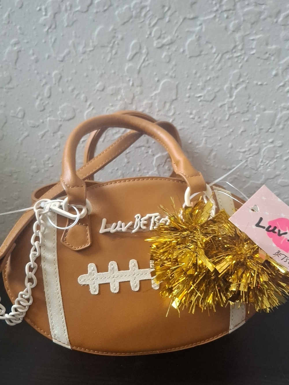 Luv Betsey by Betsey Johnson Football Purse/Crossbody
